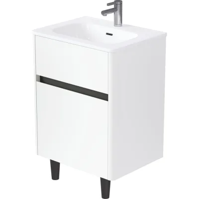 Тумба 1Marka МОНА/Mona 70Н (710х890х460) 2я белый раковина Ц0000043665