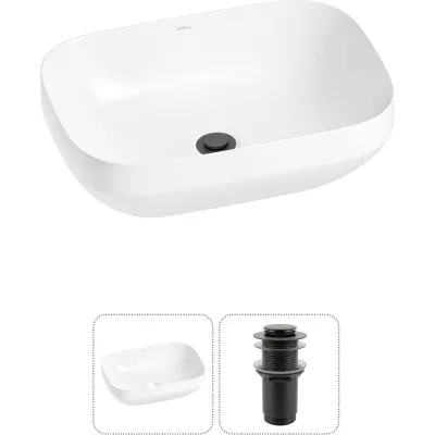 Набор Wellsee 2 в 1 Air Gap S накладная раковина 50x35 см 20212406R