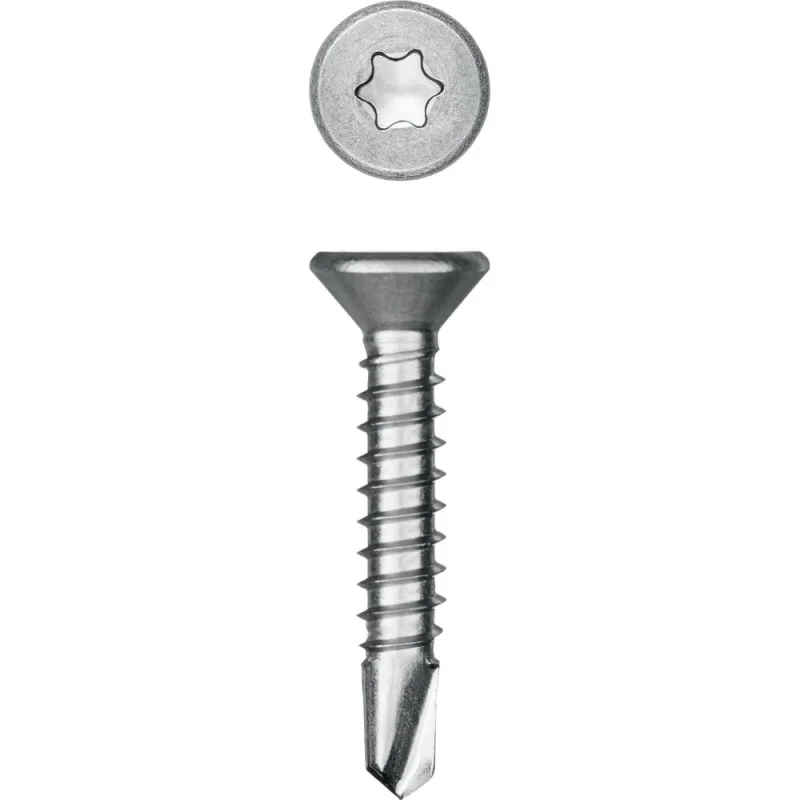 Нержавеющие саморезы KRAFTOOL DS-C с потайной головкой, 25x3.5 мм, 600 шт. 300932-35-025