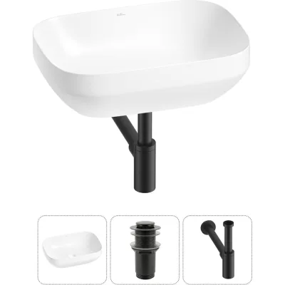 Набор Wellsee 3 в 1 Air Gap S накладная раковина 50x35 см 20212410R