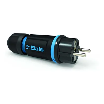Вилка Bals Schuko 16A 3п(2P+E) 250В, IP54 синий MULTI-GRIP 7370-1
