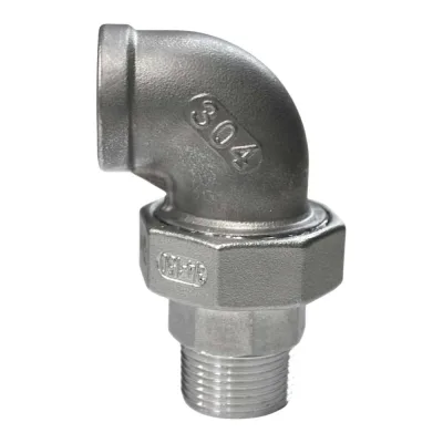 Американка угловая NEWKEY нр/вр нержавеющая, AISI304 DN25 (1), (CF8), PTFE, PN16 NK-ADMY25/4