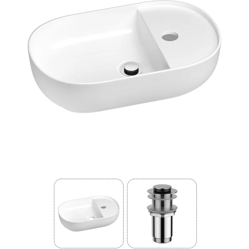 Мини-раковина для ванной комнаты или туалета Wellsee WC Area в наборе 2 в 1 20212093R