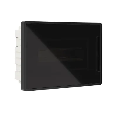 Щит распределительный встраиваемый DKC Frame ЩРВ-П пластиковый IP40 224х312х100 мм 12 модулей черная дверь (F12B1BDDIY)