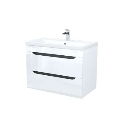 Тумба подвесная со столешницей и накладной раковиной BelBagno ETNA 80 ETNA80BL-KEPMNO-1302H301-SET