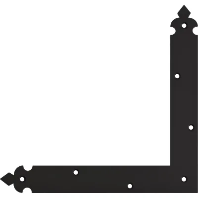 Уголок DOMART "Готика" 250x250x35 черный 4660046021573