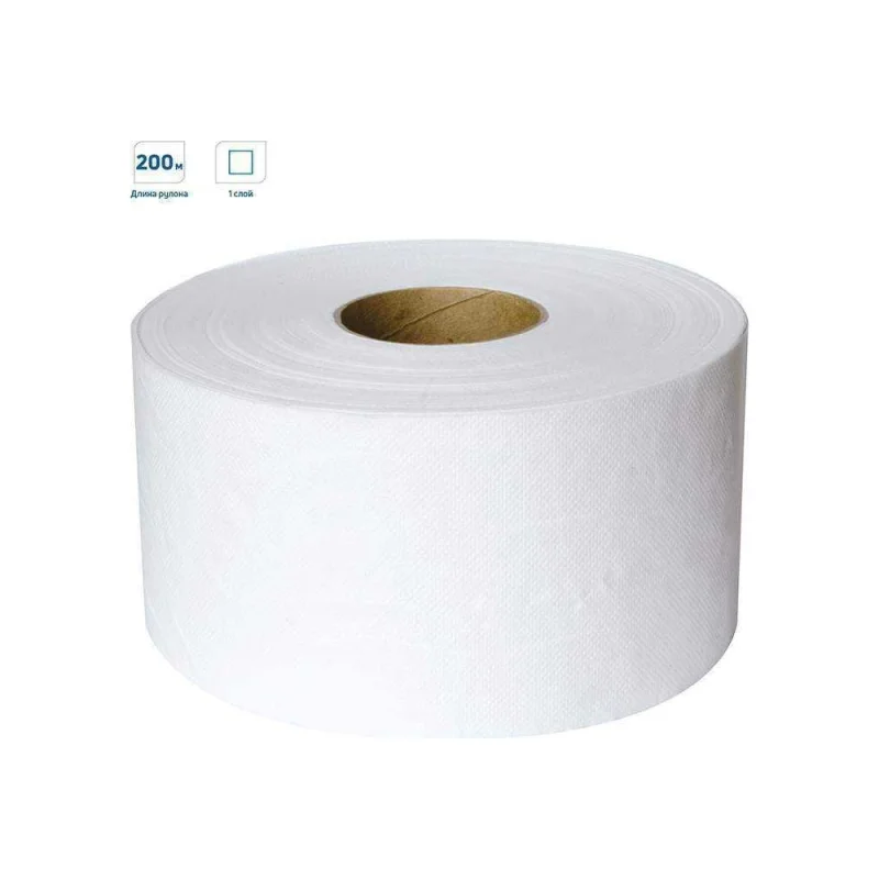 Туалетная бумага OfficeClean Professional T2, 1 слой, 200 м/рул, белая 244820/Х