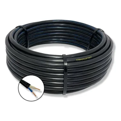 Кабель БУРЕВЕСТНИК гибкий кгввнг(a)-ls 2x2.5 мм2, 2м BOZ62056L2