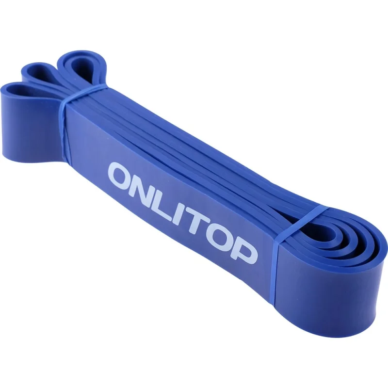 Многофункциональный ленточный эспандер ONLITOP 17-54 кг, 208х4,5х0,5 см, цвет синий 4128420