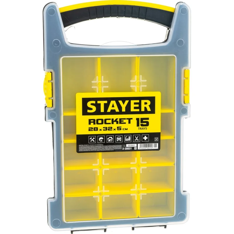 Пластиковый органайзер Stayer ROCKET-15 2-38031_z01