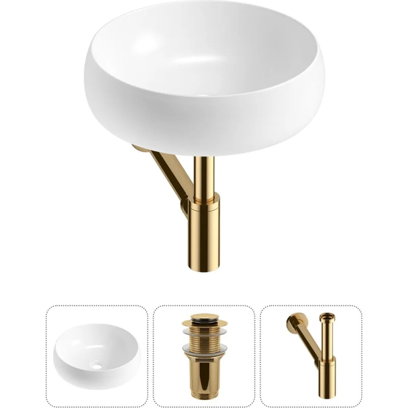 Комплект Wellsee 3 в 1 Lavinia Boho Bathroom Sink накладная раковина 40x40 см 20215053R