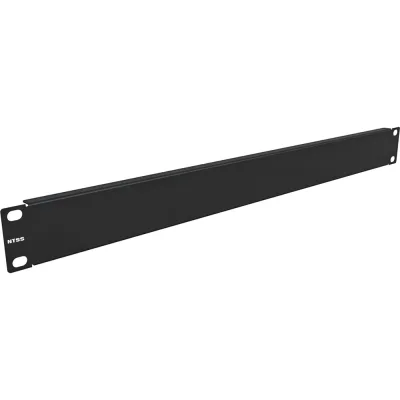 Панель заглушка NTSS 1U крепление 19 1U, черный RAL 9005 NTSS-FUB-1U-BL