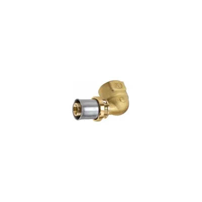 Угольник Giacomini МП/PE-X латунь пресс RM129 Дн 26х3/4х90гр ВР RM129Y049 127-5299