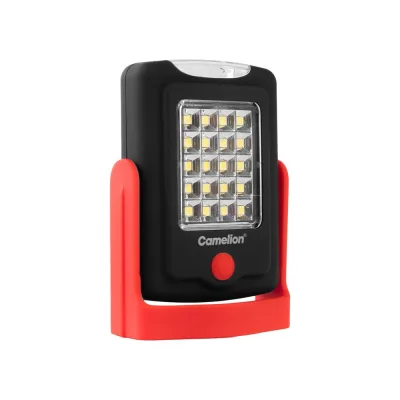 Фонарь универсальный Сamelion E1442 (LED+SMD, черн / красн., 3XR03, магн,, пласт., блистер-пакет) 16209