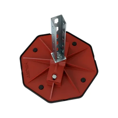 Кровельная опора HILST PLATFORM MV 345х345х55 мм с антивибрационным ковриком, 1 шт. HLRS