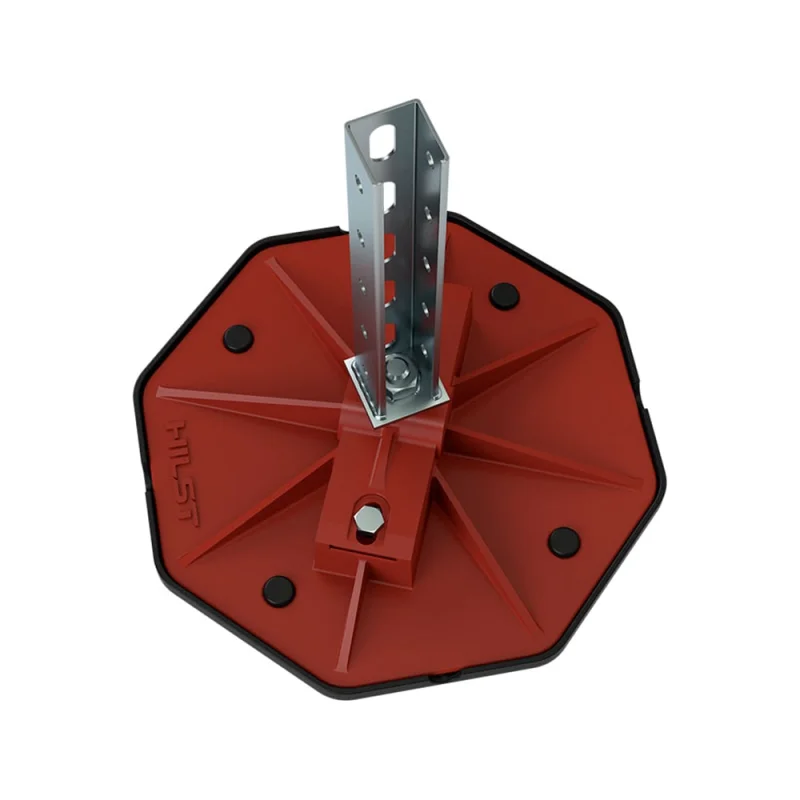 Кровельная опора HILST PLATFORM MV 345х345х55 мм с антивибрационным ковриком, 1 шт. HLRS