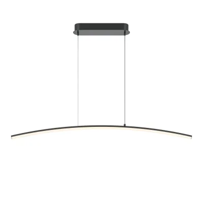 Светильник светодиодный подвесной Maytoni Curve 3000-4000К 15 Вт 7,5 кв.м черный IP20 (MOD243PL-L18BK)