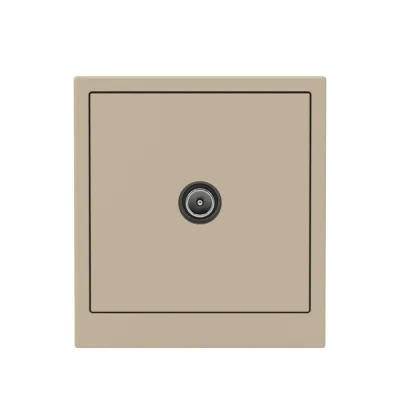 Розетка телевизионная DKC Kant встраиваемая ванильный марципан (7015513DIY)