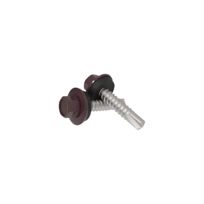 Винт-саморез сверлоконечный FACHMANN 500 шт. LDRP-EPDM-5,5x19 мм RAL 3005 08.066