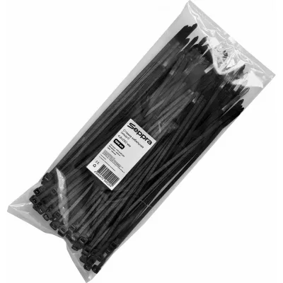 Стяжка Seppra 250 x 4,8 / нейлон / черный (упаковка 100 шт.) 400.1148.250