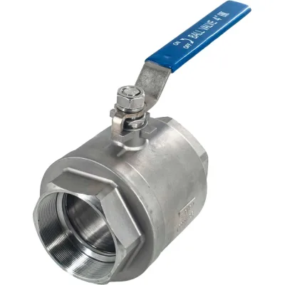 Кран шаровый муфтовый двусоставной нержавеющий NEWKEY (2PC) AISI316 DN 100 (4"), (CF8M), PN16 NK-BML100/6