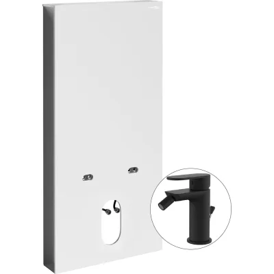 Комплект для биде со смесителем WasserKraft Нааб (Naab) 86BDT.050.WH.SQ7406 Naab 86BDT.050.WH.SQ7406