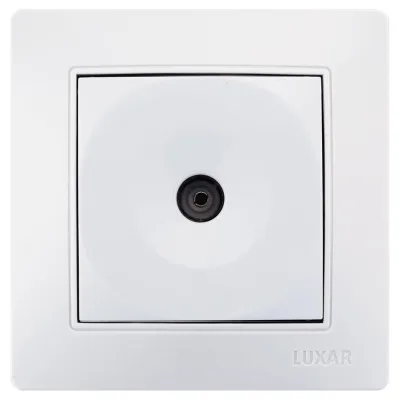 Розетка LUXAR Novo с/у TВ оконечная белая 4606400420187