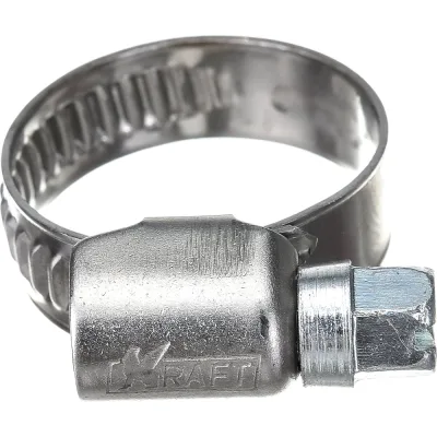 Хомут KRAFT 12-22 мм, нержавеющая сталь, уп. 100 шт. KT 880402