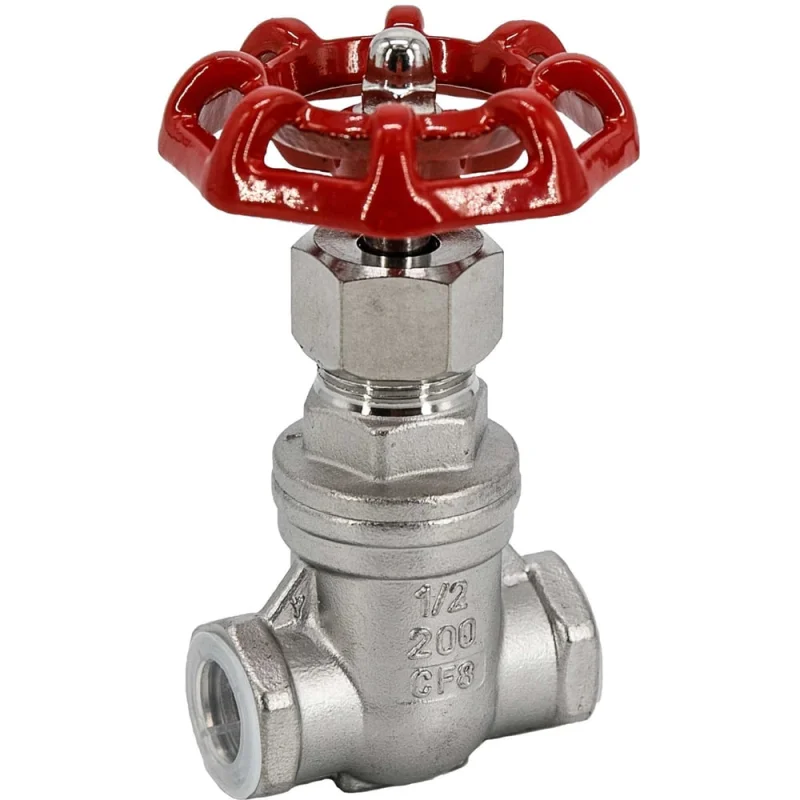 Задвижка клиновая муфтовая нержавеющая NEWKEY, AISI304 DN15 (1/2), CF8, PN14 NK-ZKm15/4