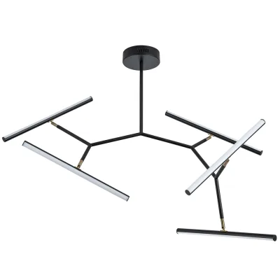 Люстра светодиодная подвесная Arte Lamp Zulu 49 Вт 3000-6000К 8 кв.м (A2170PL-49BK)