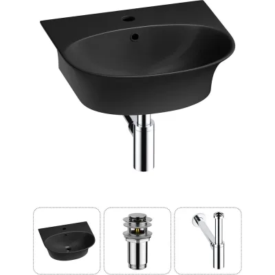 Комплект Wellsee 3 в 1 Lavinia Boho Bathroom Sink накладная/подвесная раковина 46x41 см 20216684R