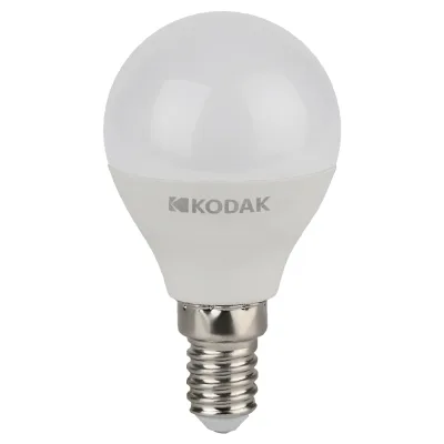 Лампа светодиодная Kodak E14 6500К 7 Вт 630 Лм 170-265 В шар матовая