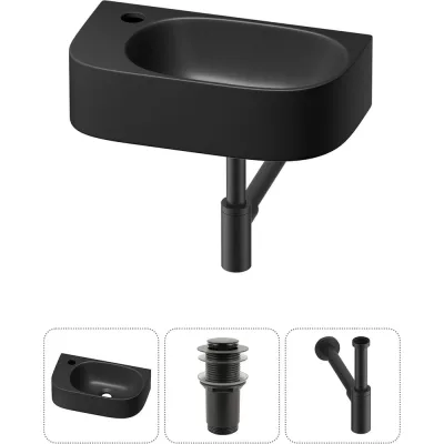 Комплект Wellsee 3 в 1 Lavinia Boho Bathroom Sink накладная/подвесная раковина 40x22 см 20216349R