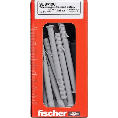 Удлиненный нейлоновый дюбель Fischer SL 8x100 (40шт.) 12003