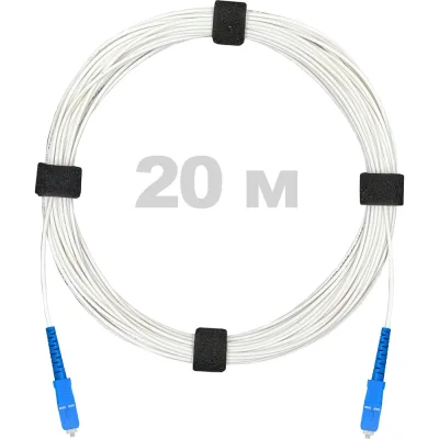 ΠΠ°ΡΡ-ΠΊΠΎΡΠ΄ ΠΎΠΏΡΠΈΡΠ΅ΡΠΊΠΈΠΉ Enginova SC/UPC-SC/UPC SM (G657.A1) 2mm SX LSZH 20 ΠΌ ENG-PC2.0-SX-2SCU-657A1-20M