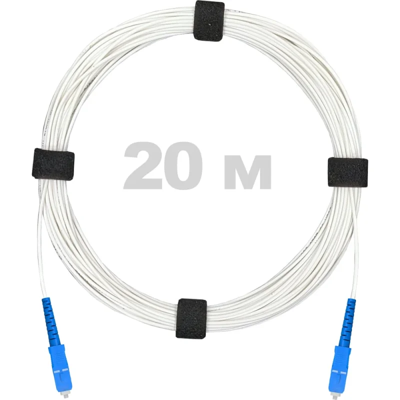ΠΠ°ΡΡ-ΠΊΠΎΡΠ΄ ΠΎΠΏΡΠΈΡΠ΅ΡΠΊΠΈΠΉ Enginova SC/UPC-SC/UPC SM (G657.A1) 2mm SX LSZH 20 ΠΌ ENG-PC2.0-SX-2SCU-657A1-20M