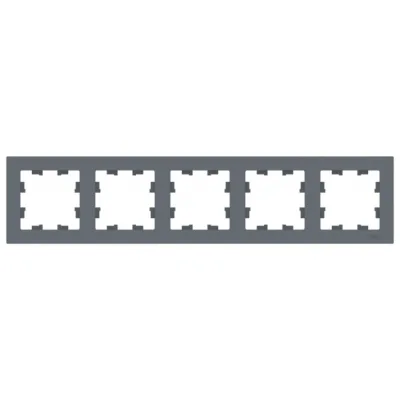 Рамка Systeme Electric AtlasDesign пятиместная грифель (ATN000705)
