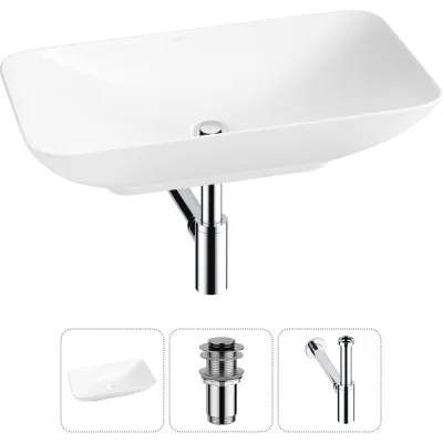Набор Wellsee 3 в 1 Demure накладная раковина 60x36 см 20214587R