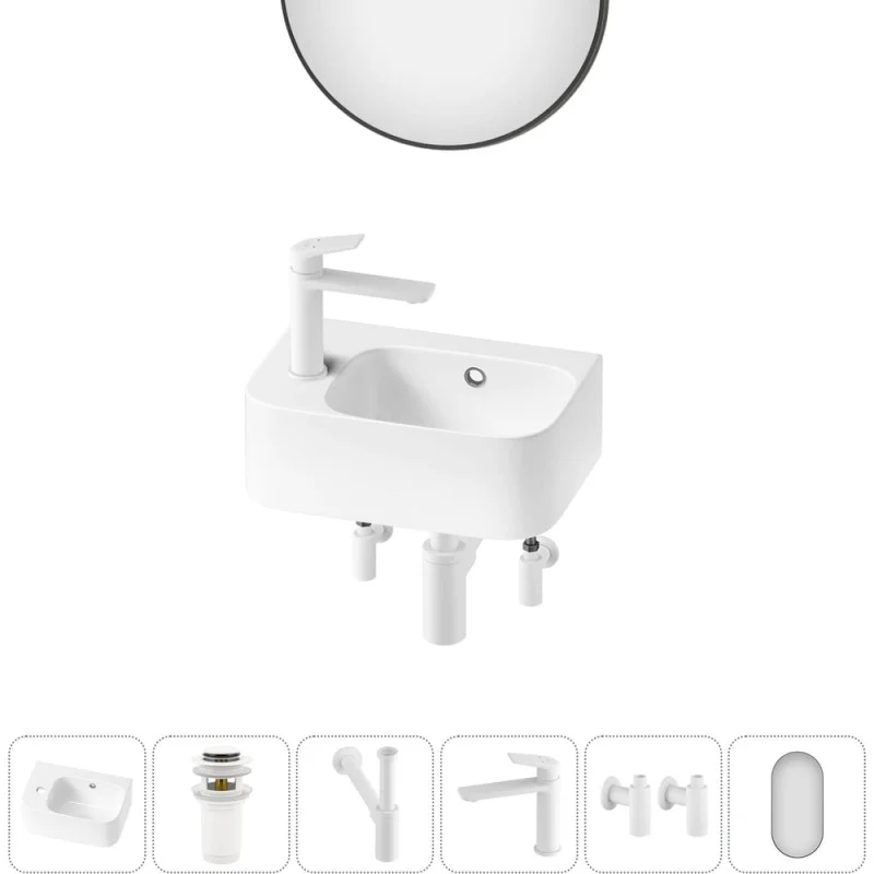 ΠΠΎΠΌΠΏΠ»Π΅ΠΊΡ Wellsee 6 Π² 1 Lavinia Boho Bathroom Sink Π½Π°ΠΊΠ»Π°Π΄Π½Π°Ρ/ΠΏΠΎΠ΄Π²Π΅ΡΠ½Π°Ρ ΡΠ°ΠΊΠΎΠ²ΠΈΠ½Π° 37x25 ΡΠΌ 20219852R