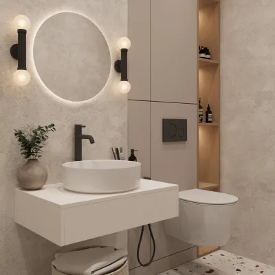 Раковина накладная на столешницу Oliveeka 305-305 белая 9514A