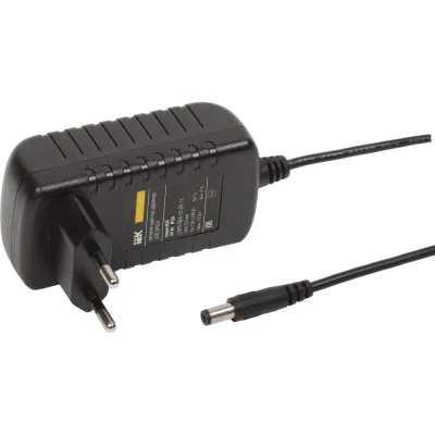 Драйвер IEK LED ИПСН, 24Вт, 12В, адаптер-JacK, 5.5 мм, IP20 LSP2-024-12-20-11