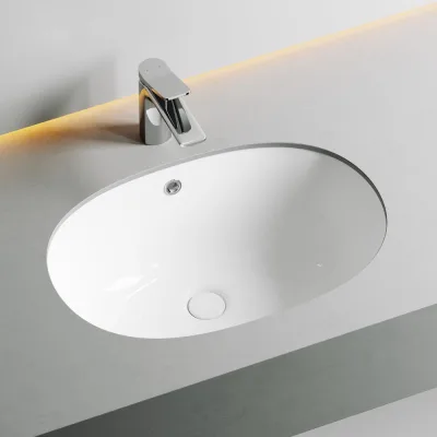 Умывальник Ceramicanova Element овальный, встраиваемый под столешницу 565x385x210 мм CN6044