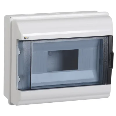 Щит распределительный навесной IEK Krepta 5 КМПн-9 пластиковый IP55 198х235х108 мм прозрачная дверь (MKP72-N3-09-55)
