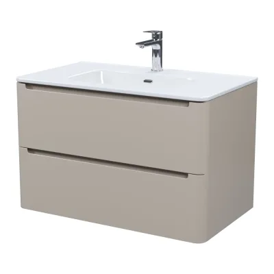 Тумба с умывальником IDDIS Edifice, подвесная, 80 см, капучино, 0108000i28 EDI80C0i95K