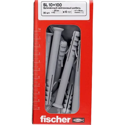 Удлиненный нейлоновый дюбель Fischer SL 10x100 (30шт.) 12004