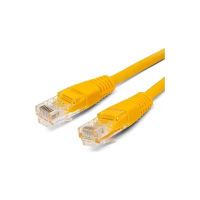 Кабель патч-корд U/UTP 5e кат. 2м FL-U5-2M-Y 26AWG(7x0.16 мм), омедненный алюминий (CCA), PVC, жёлтый Filum 00-00872960