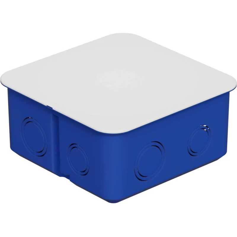 Коробка распределительная Экопласт с/п, 100x100x50мм, без галогена, IP30 цвет синий (1уп.=150шт) 44656HF