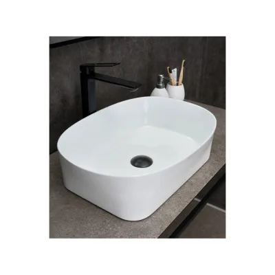 Раковина накладная Gid N9028 белая 53x36x14 51233