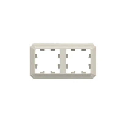 Рамка Systeme Electric AtlasDesign Antique двухместная бежевая (ATN100202)