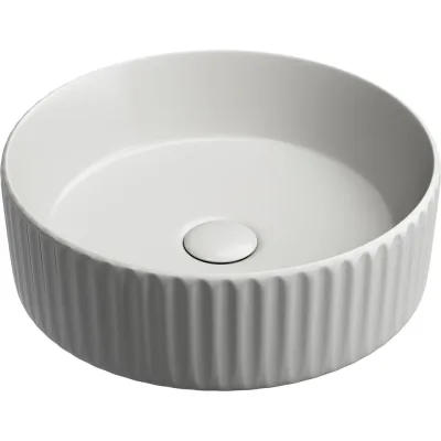 Умывальник чаша накладная Ceramicanova Element круглая, серый матовый, 360х360х115 мм CN6057MSG